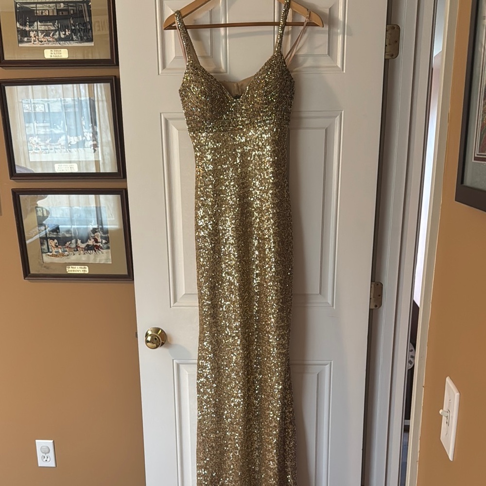 Gold Sequin Gown
